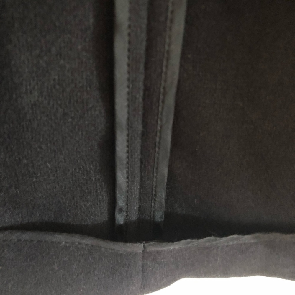 Narciso Rodriguez Black Wool Top Women's Boxy Boatneck 3/4 Sleeves Back Zipper - Picture 11 of 15
